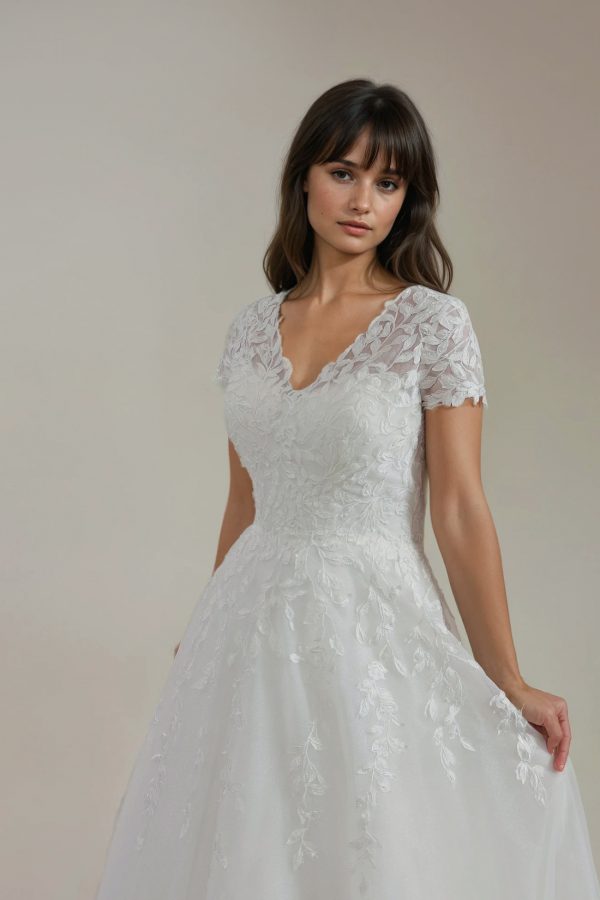 Skye with garden inspired lace