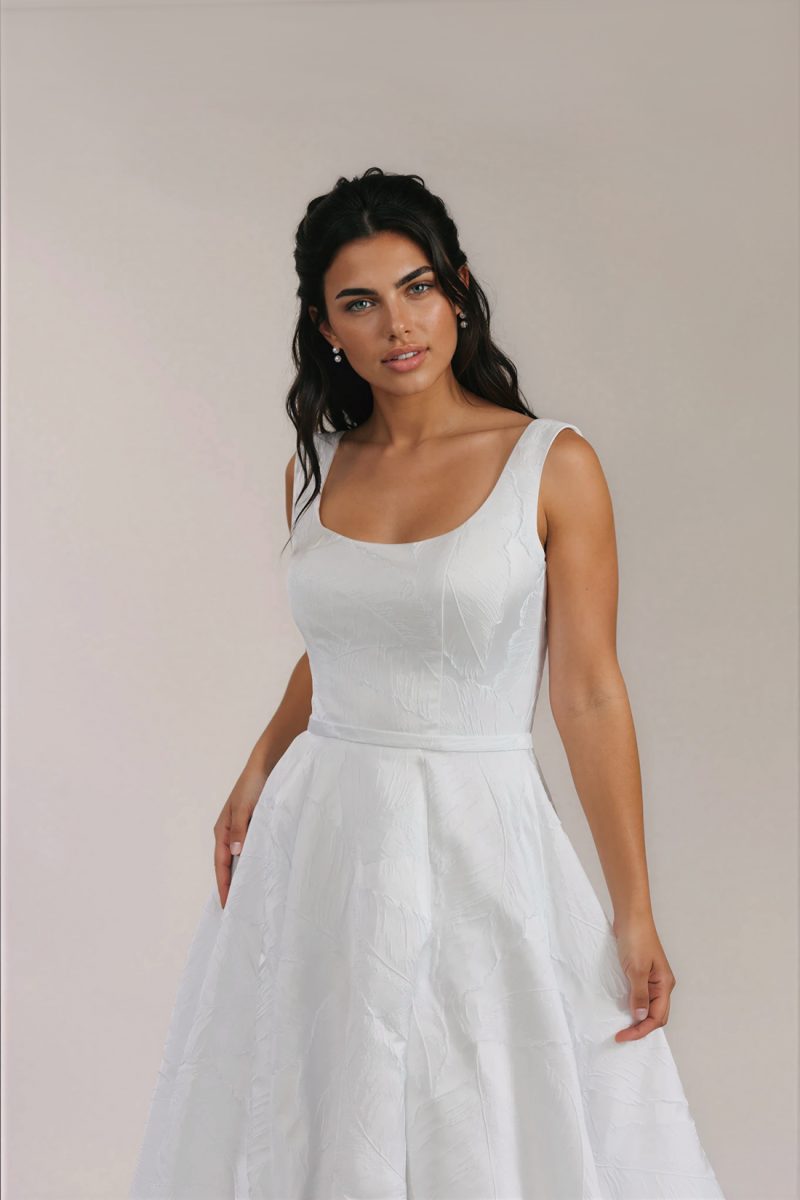 Levi Dress with patterned fabric