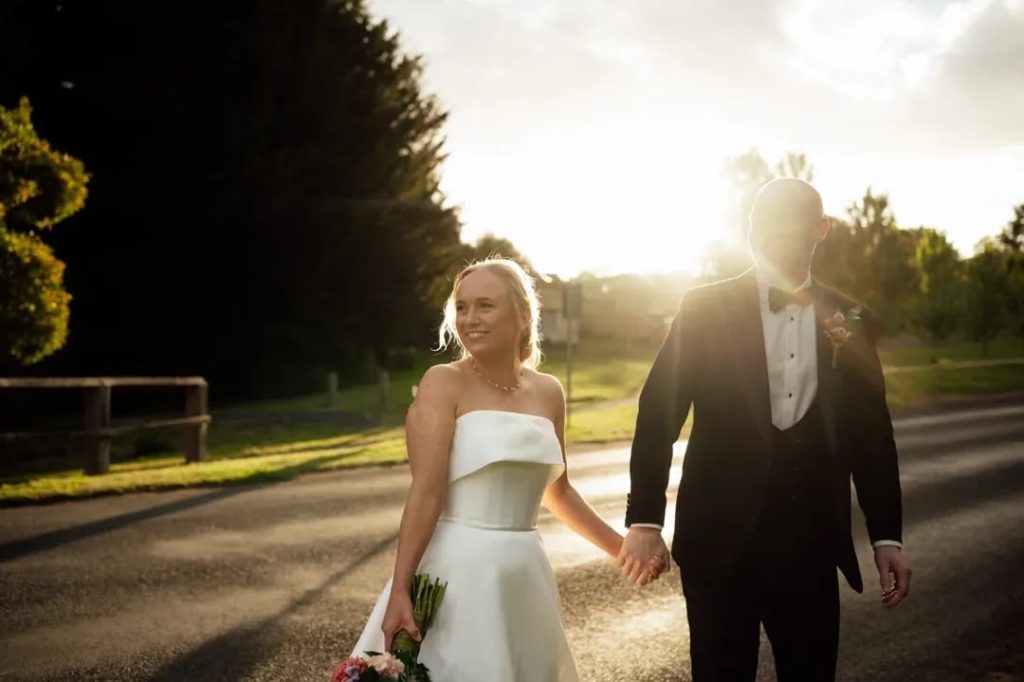 Leah S Designs real wedding feature bride.