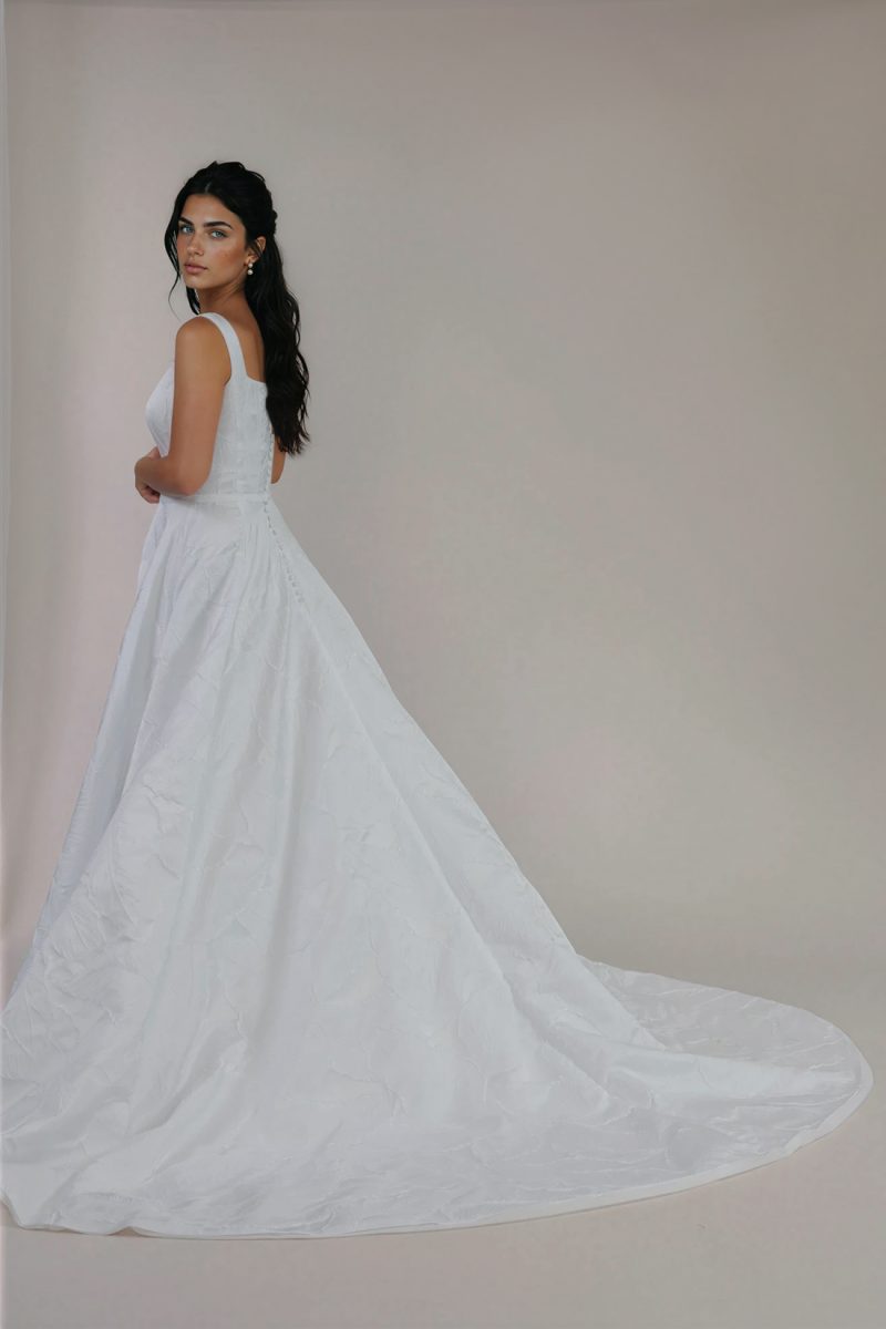 Back Of Levi Dress with train