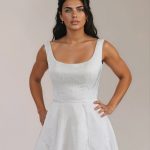 Levi Wedding Dress with square neckline