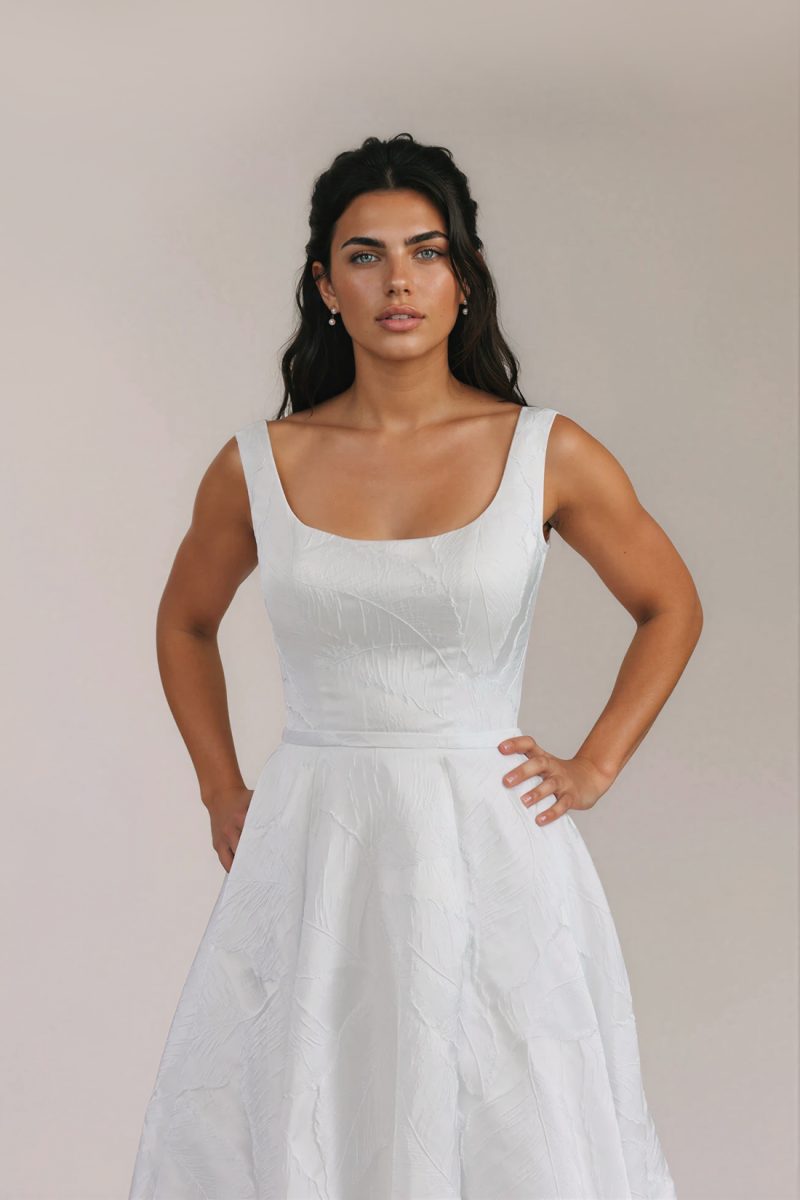 Levi Wedding Dress with square neckline