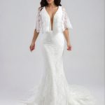 Alice Fitted Dress With cape Sleeves