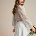 Sparkling Bridal Separates top and skirt