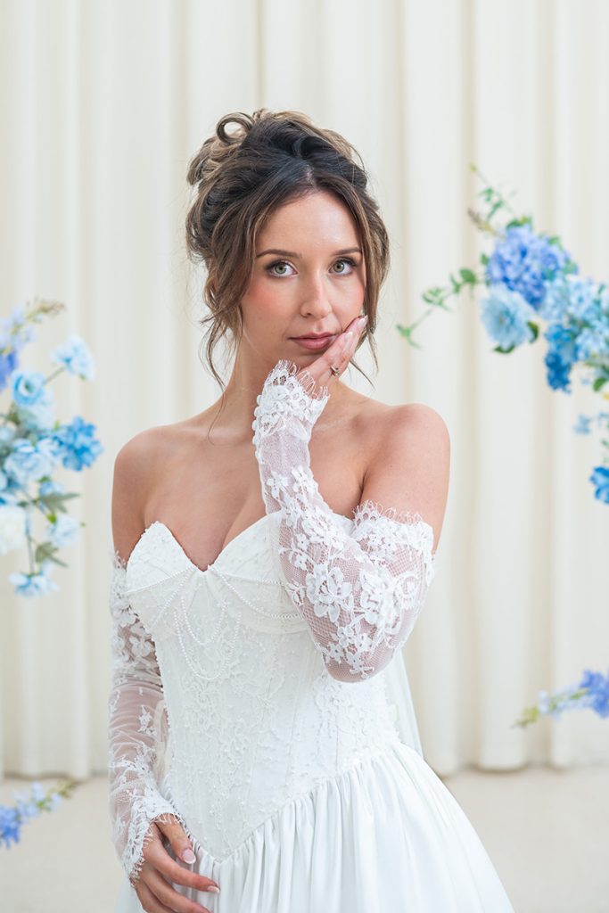 Billie Lace Bodice Wedding Dress