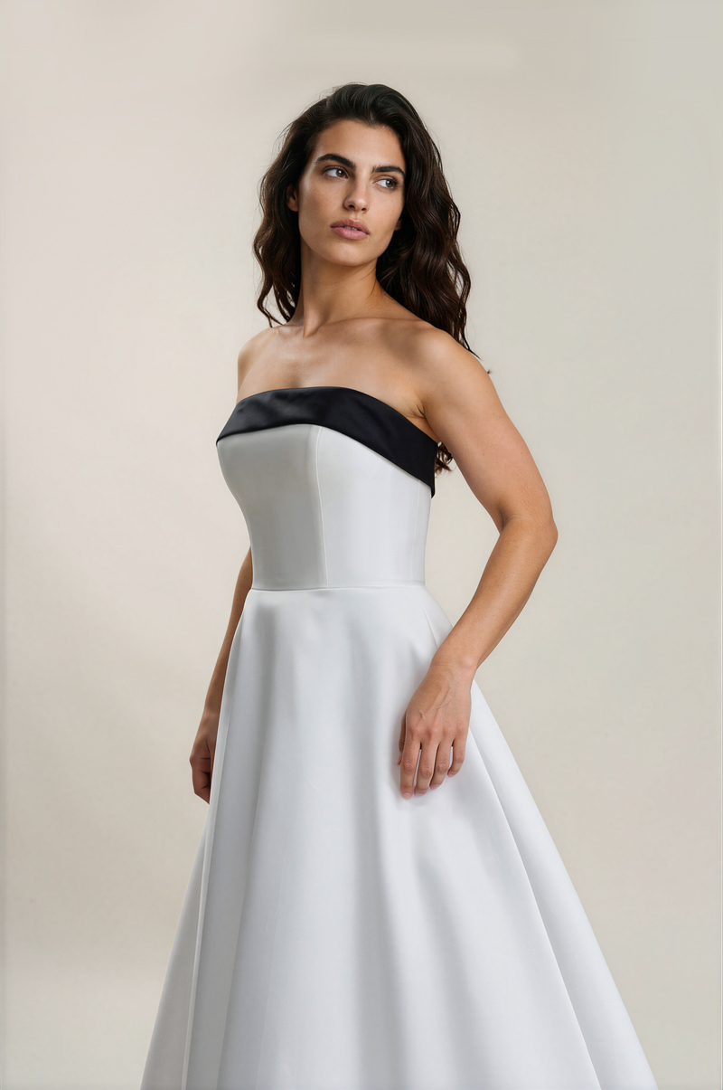 Black And White Wedding Dress