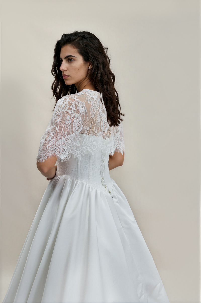 Bridal Shrug Jacket Back