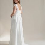 Chiffon Wedding Dress For Pregnacy