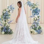 Long Raw Edge Bridal Veil