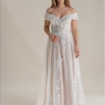 lace wedding dress with a split