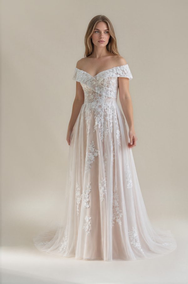 Mila Wedding Dress Off The Shoulder