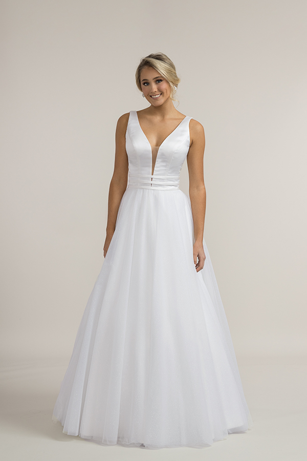 Nadia Debutante Dress With Glitter Skirt
