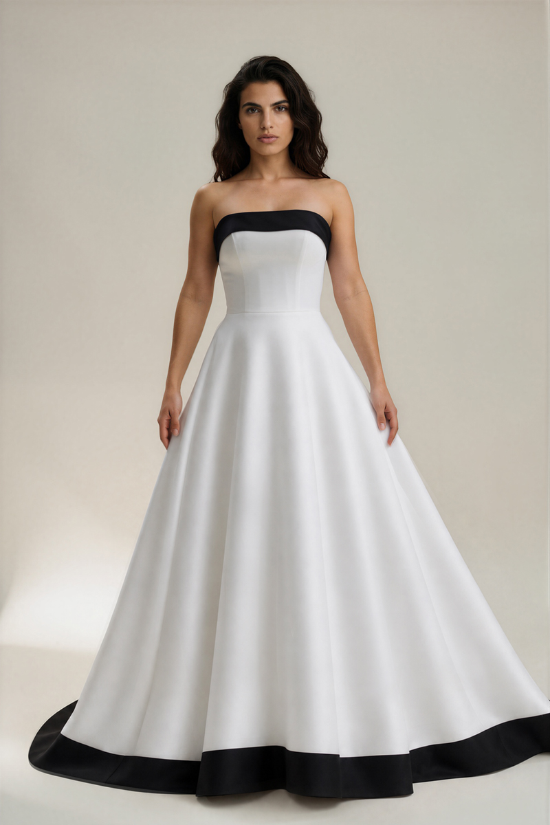 Roxy Black And Ivory Wedding Dress