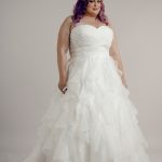 Venice Plus Size Wedding Dress With Ruffles