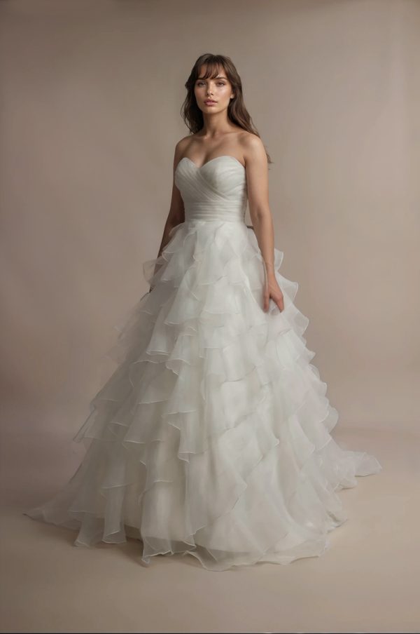 Venice Wedding Dress With Ruffled Skirt