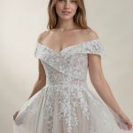 Lace Aline Wedding Dress With Split