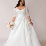 A Line Plus Size Bridal Dress