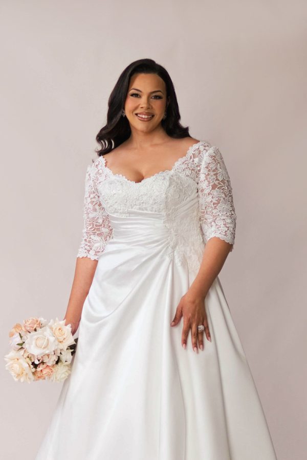 A Line Plus Size Wedding Dress Bodice