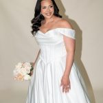Curve Wedding Dress With Basque Waist