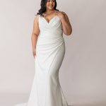 plus size fitted wedding dress