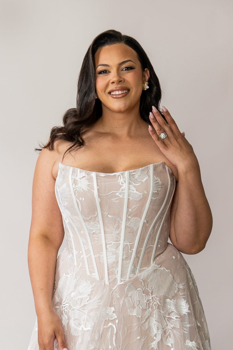 Plus Size Lace A Line Wedding Dress Evie