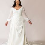 Simple Wedding Dress With Sleeves